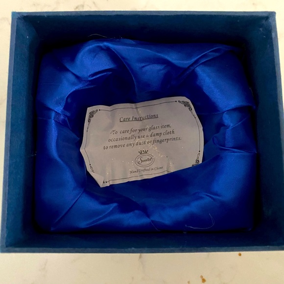 Sorelle CHRISTMAS Ornament BLUE Tea Light Candle Holder Votive w/Pearls 4” - Picture 4 of 4